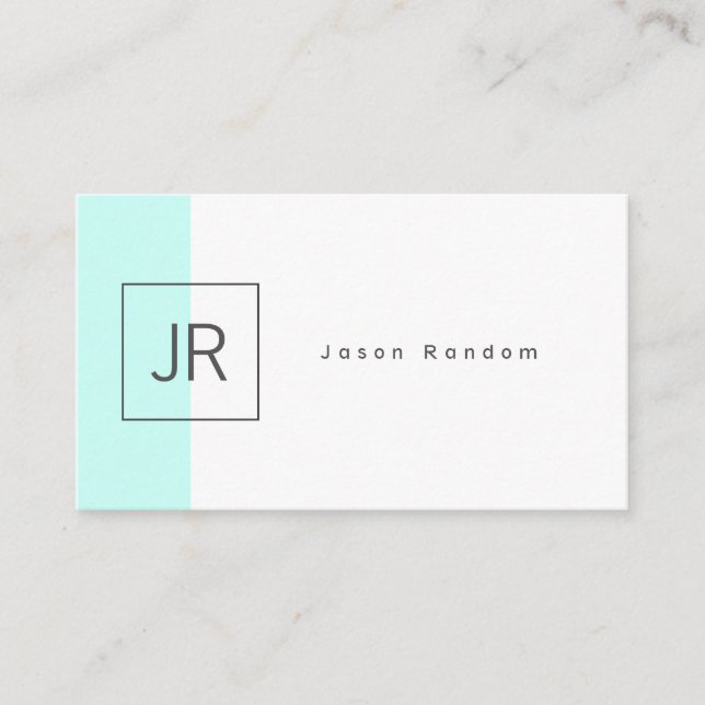 Sophisticated elegance split style business card (Front)