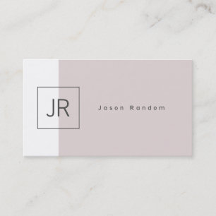 Sophisticated elegance split style dark tan business card