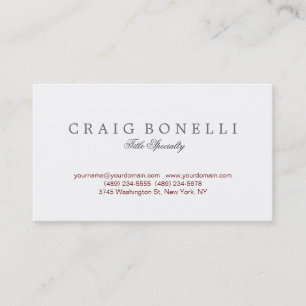 Sophisticated Elegant Handwriting Business Card