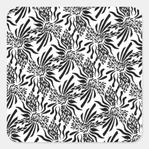 Sophisticated Fleur Square Sticker