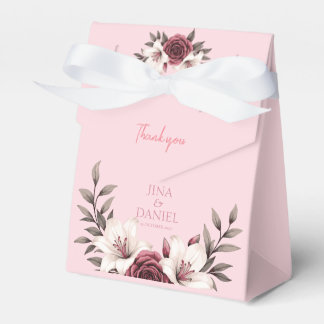 Sophisticated Floral Micro-Wedding Suite (Pink) Favour Box