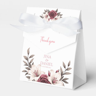 Sophisticated Floral Micro-Wedding Suite (White) Favour Box