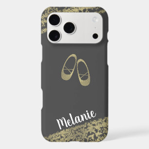 Sophisticated Foil Gold Edges Ballerina Dancer
