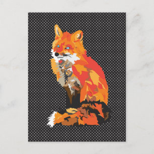 Sophisticated Fox Postcard