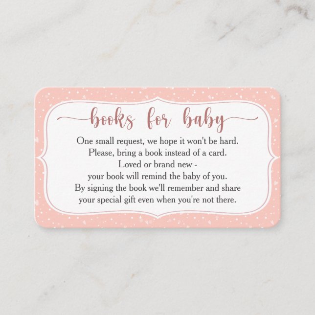 Sophisticated French Elegance Book Request Card (Front)