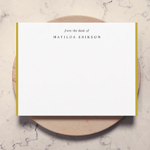 Sophisticated Gold Elegant From the Desk Of Card