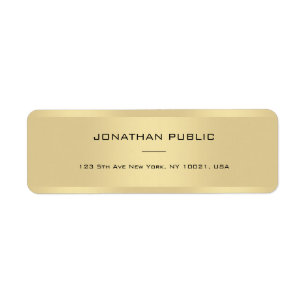 Sophisticated Gold Template Chic Modern Minimalist