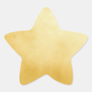 Sophisticated Golden Foil Faux Gold Star Star Sticker