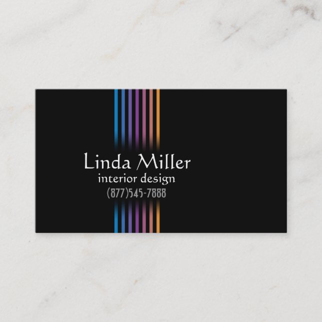 Sophisticated Gradients Business Card (Front)