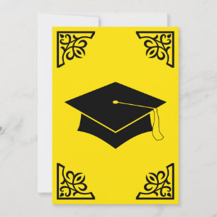 sophisticated graduation cap announcement