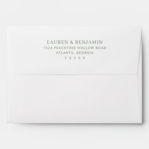 Sophisticated Grey Minimalist Typographic Envelope