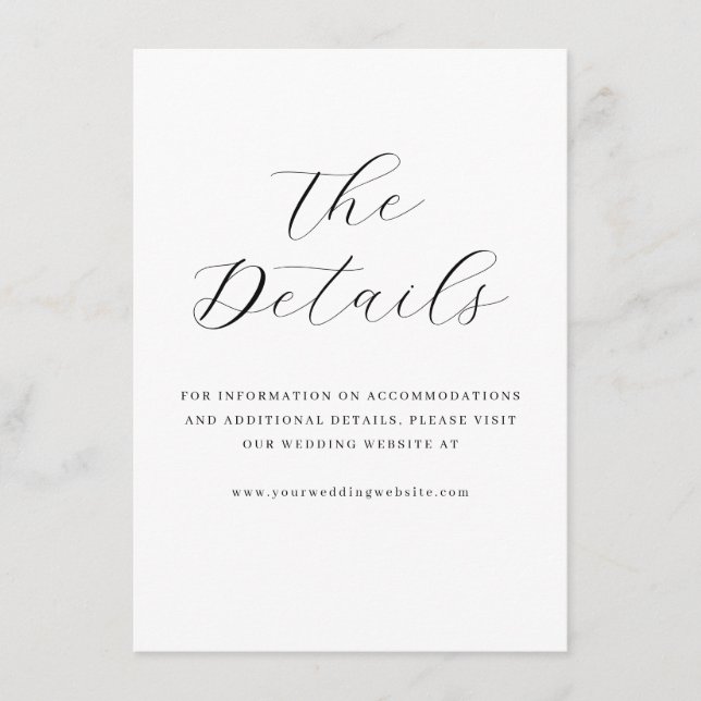 Sophisticated Grey Typographic Enclosure Card (Front)