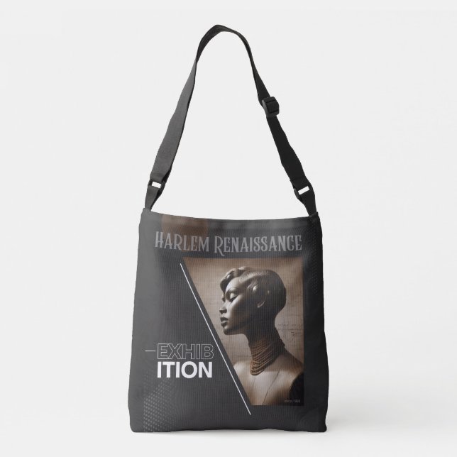 Sophisticated Harlem Renaissance Exhibition Crossbody Bag (Back)