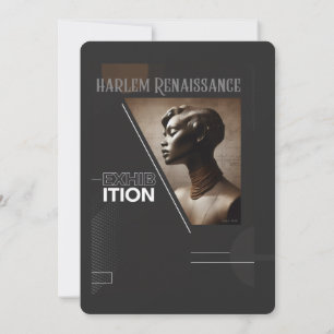 Sophisticated Harlem Renaissance Exhibition Invitation