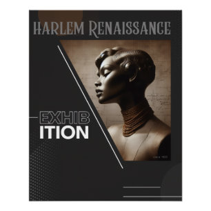 Sophisticated Harlem Renaissance Exhibition Poster