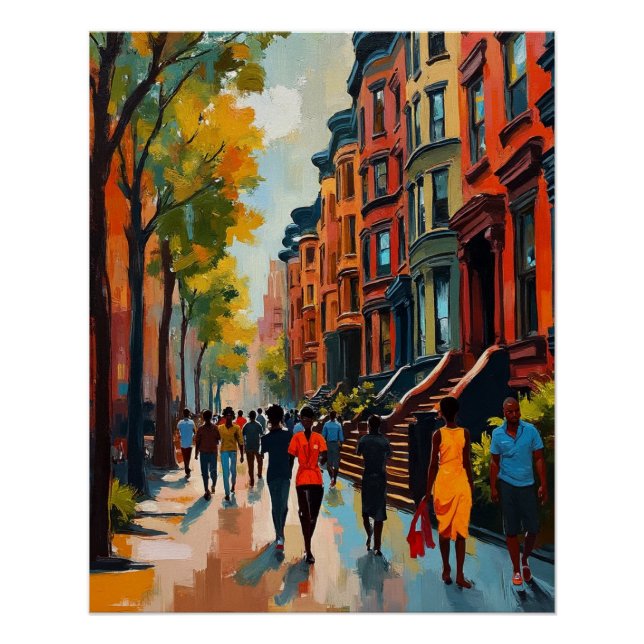 Sophisticated Harlem Renaissance Street Poster (Front)