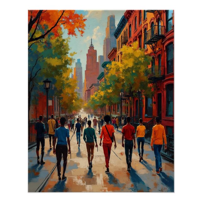 Sophisticated Harlem Renaissance Street Poster (Front)