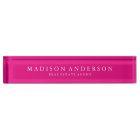 Sophisticated in Hot Pink | Desk Name Plate