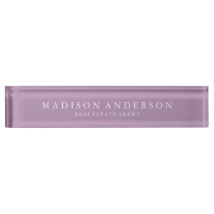 Sophisticated in Lilac Desk Name Plate