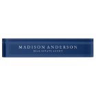 Sophisticated in Navy Blue | Desk Name Plate