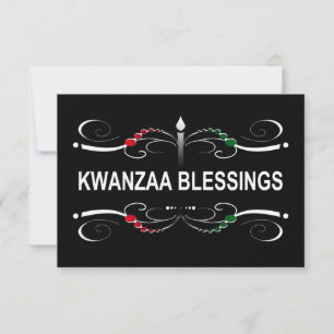 sophisticated kwanzaa blessings invitation