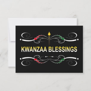 sophisticated kwanzaa blessings invitation
