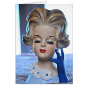 Sophisticated Lady Long Glove Flowers Head Vase