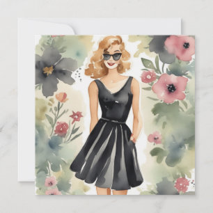 Sophisticated LBD Card: Classic and Refined Invitation