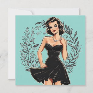 Sophisticated LBD Card: Classic and Refined Invitation
