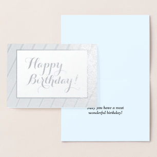 Sophisticated, Luxurious "Happy Birthday" Card