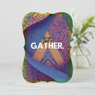 Sophisticated Luxury African Asian Caribbean Invit Invitation