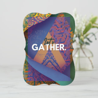 Sophisticated Luxury African Asian Caribbean Invit Invitation