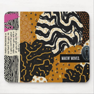 Sophisticated Luxury African Asian Caribbean Mouse Mat