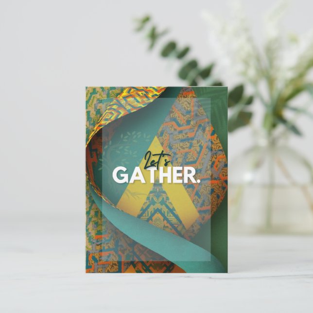 Sophisticated Luxury African Asian Caribbean Postcard (Standing Front)