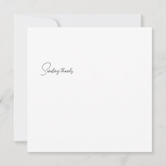 Sophisticated Luxury African Caribbean Asian   Thank You Card