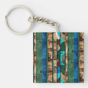 Sophisticated Luxury African Caribbean Island Key Ring