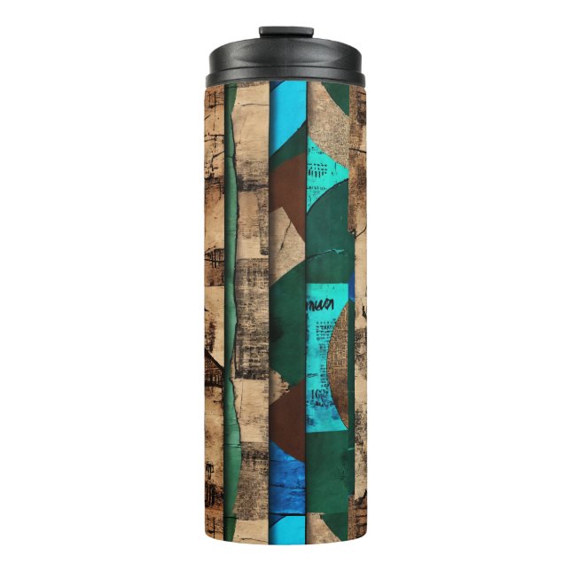 Sophisticated Luxury African Caribbean Island Thermal Tumbler (Front)