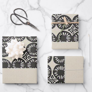 Sophisticated Luxury African Caribbean Minimalist Wrapping Paper Sheet
