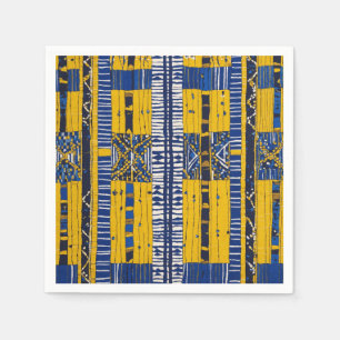 Sophisticated Luxury African Caribbean Mudcloth Napkin