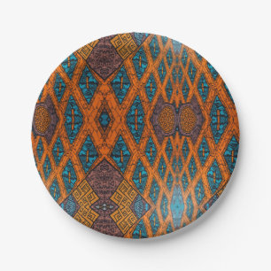 Sophisticated Luxury African Caribbean Paper Plate