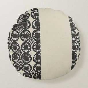 Sophisticated Luxury African Caribbean Round Cushion