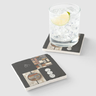 Sophisticated Luxury African Caribbean Stone Coaster