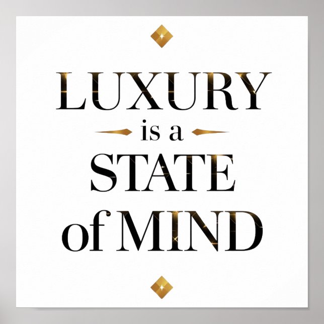 Sophisticated Luxury Quote Typography Art Poster (Front)