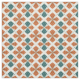 Sophisticated Mid-Century Modern Atomic Starburst Fabric