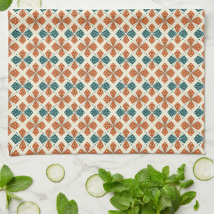 Sophisticated Mid-Century Modern Atomic Starburst Tea Towel