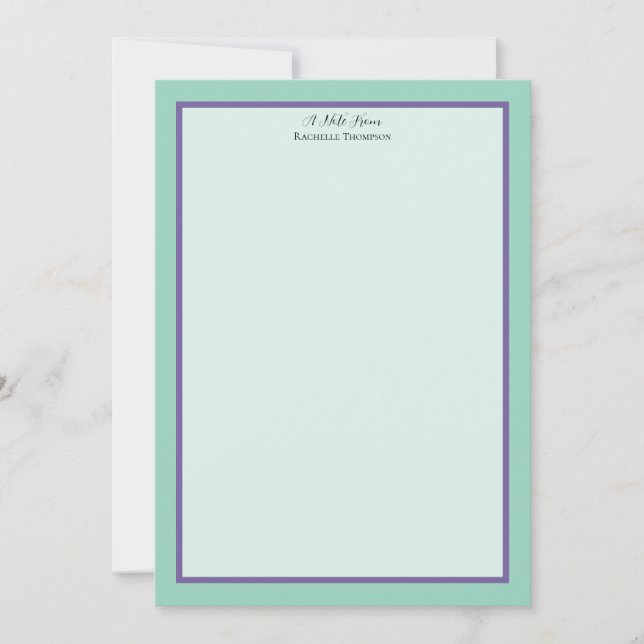 Sophisticated Minimalist Frame Note Card (Front)