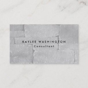 Sophisticated Minimalist Grey Wall Professional Business Card