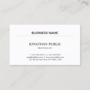 Sophisticated Minimalistic Design Professional Business Card