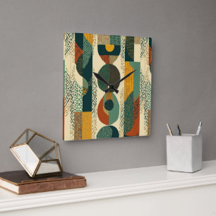 Sophisticated modern elegant square wall clock