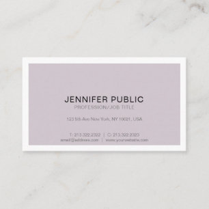 Sophisticated Modern Professional Design Simple Business Card
